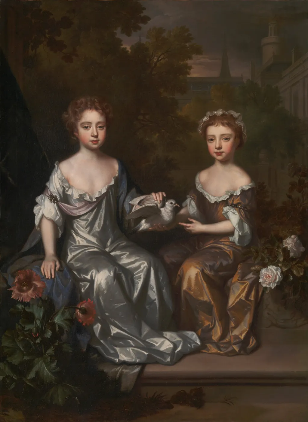 Portrait of Henrietta and Mary Hyde, by Willem Wissing, oil