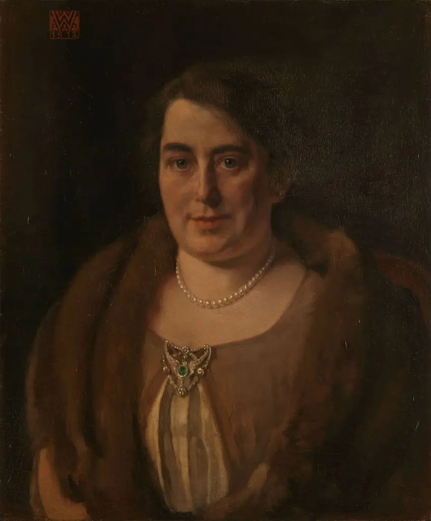 Adèle van Meekren, de tweede echtgenote van Andries van Wezel, by Willem Witsen