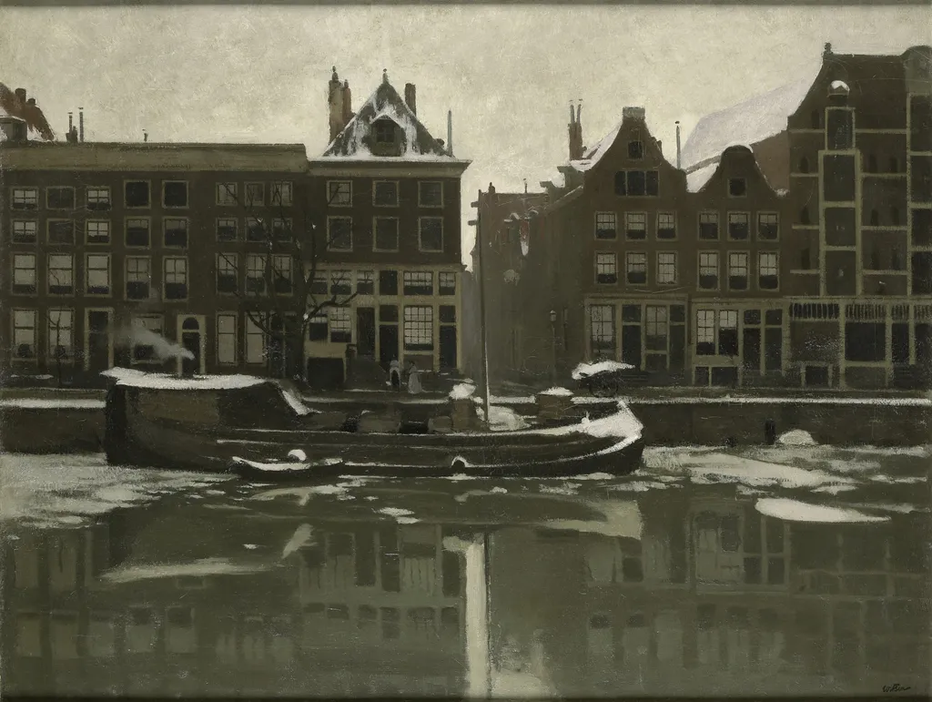 Oude Schans, by Willem Witsen, oil, 1900