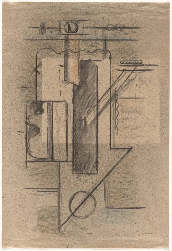 Untitled, by Willi Baumeister, watercolor, 1924