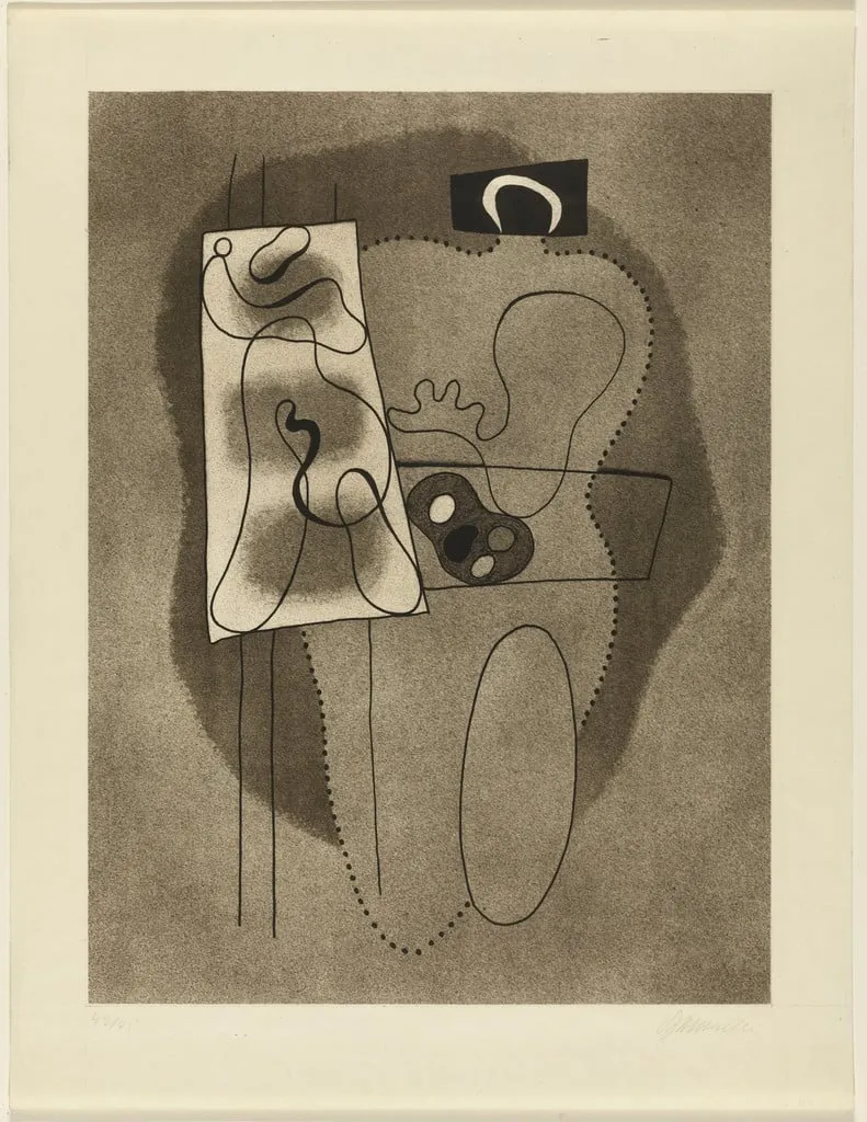 Untitled, by Willi Baumeister, ink, 1932