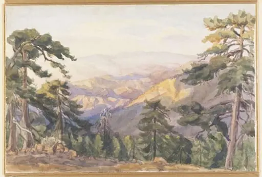 Sunset glow - Troodos, Cyprus, by William A. Stewart