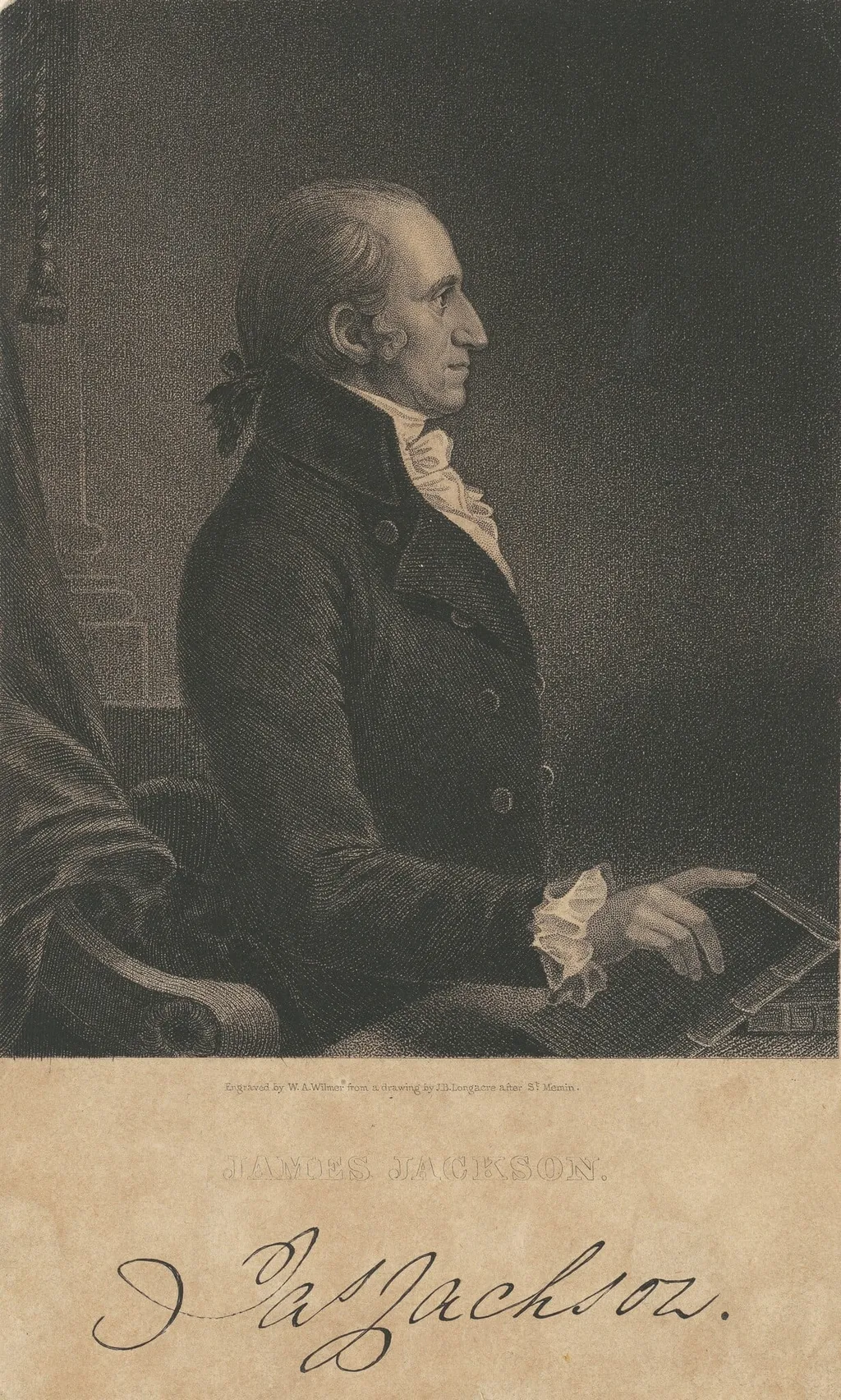 James Jackson, by William A. Wilmer, ink, 1801
