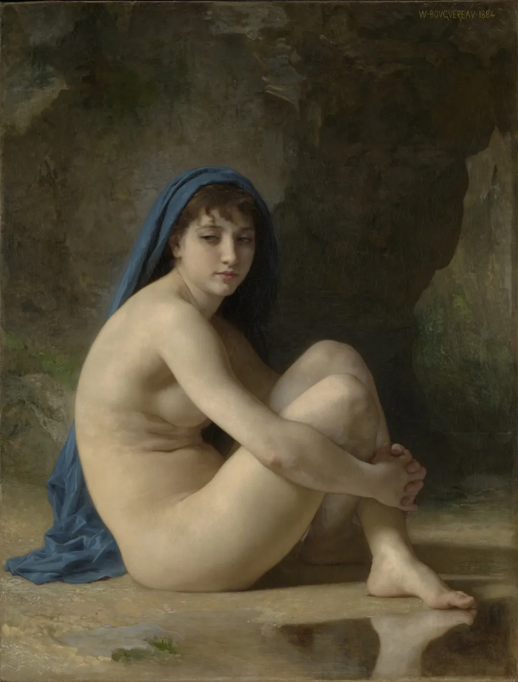 Seated Nude, by William Adolphe Bouguereau, oil, 1892