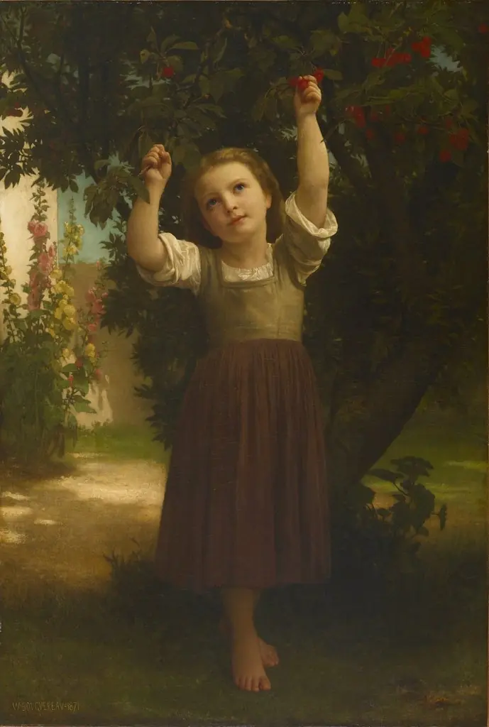 The Cherry Picker, by William Adolphe Bouguereau