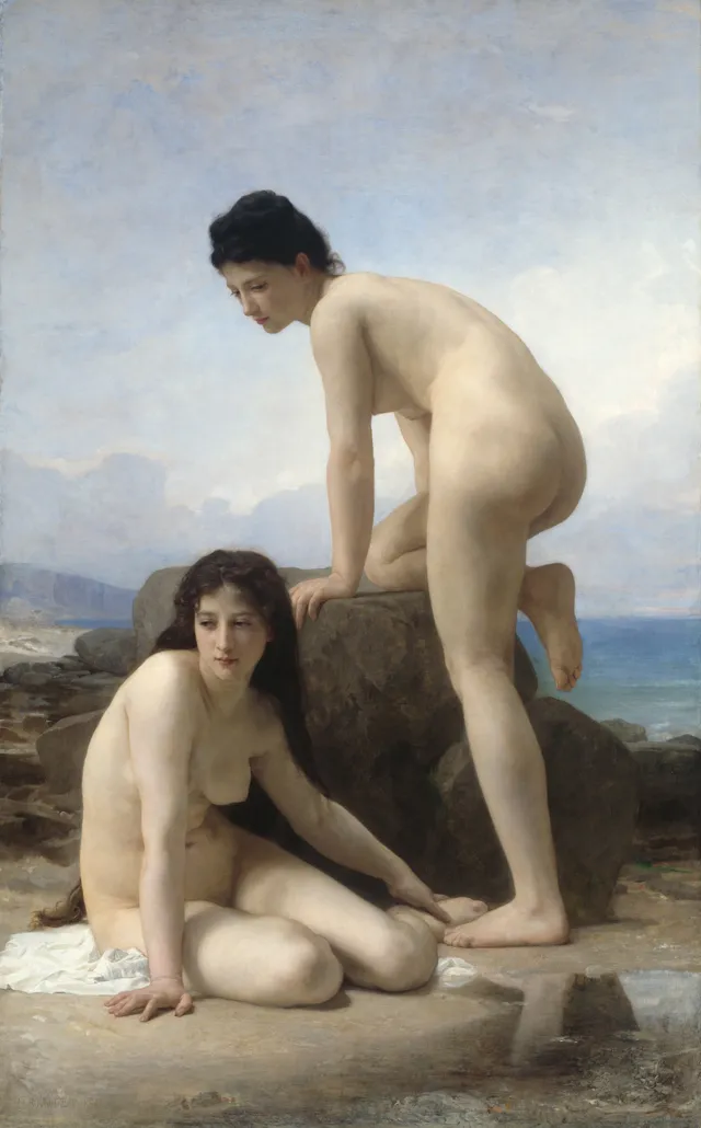 The Two Bathers, by William Adolphe Bouguereau