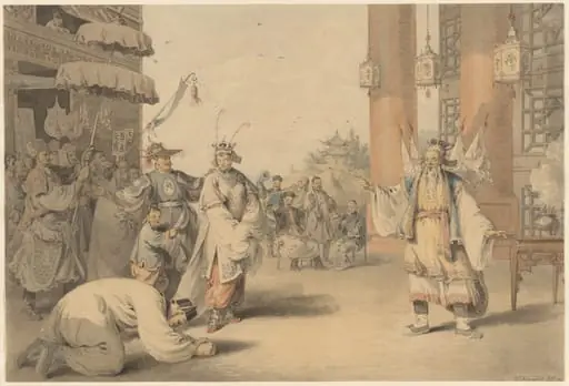 A Scene in an Historical Play Exhibited on the Chinese Stage, by William Alexander
