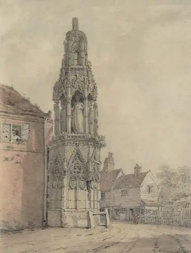 Waltham Cross, by William Alexander