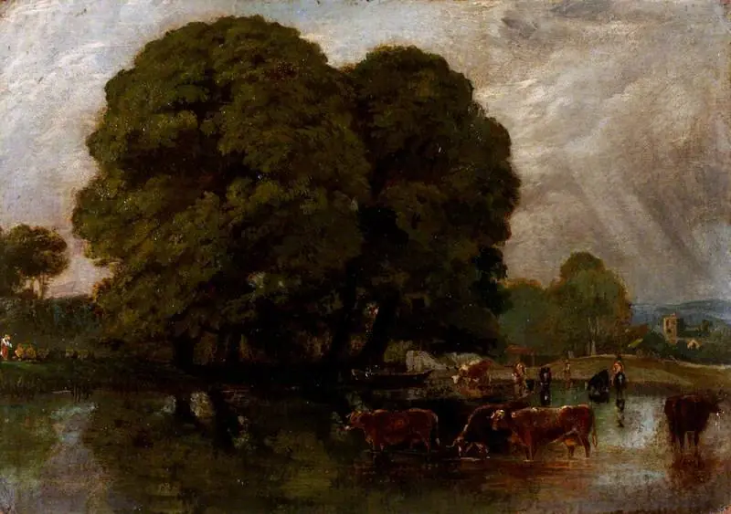Little Marlow, Buckinghamshire, by William Alfred Delamotte