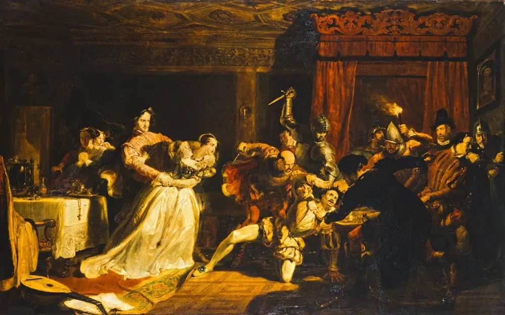 The Murder of David Rizzio, by William Allan