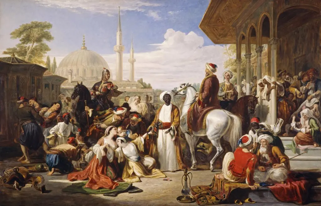 The Slave Market, Constantinople, by William Allan