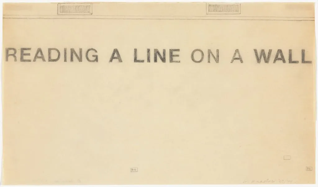 Untitled, by William Anastasi, graphite, 1972