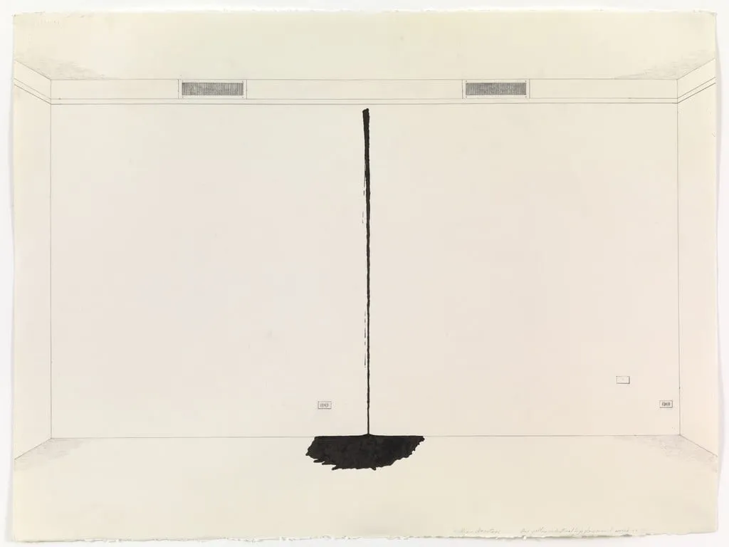 Untitled, by William Anastasi, graphite, 1989