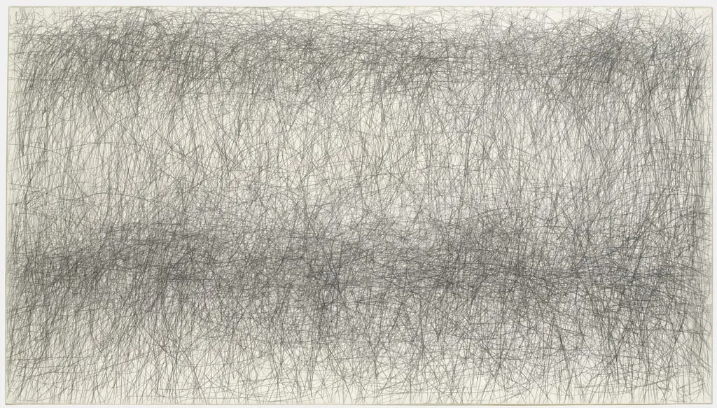 Untitled, by William Anastasi, graphite, 1987