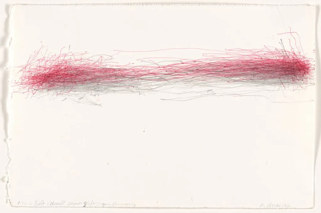Untitled, by William Anastasi, graphite, 2011
