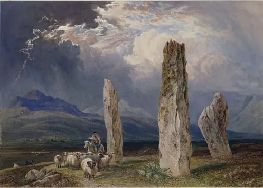 Circle of stones near Tormore, Isle of Arran, by William Andrews Nesfield