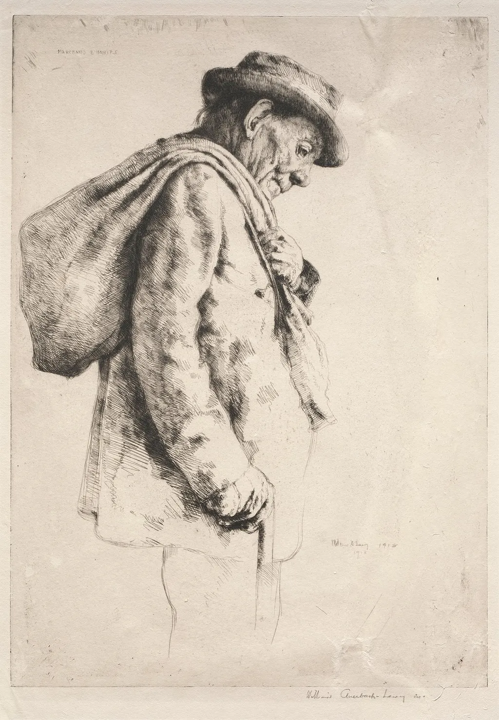Marchand d'Habits, by William Auerbach-Levy, 1918
