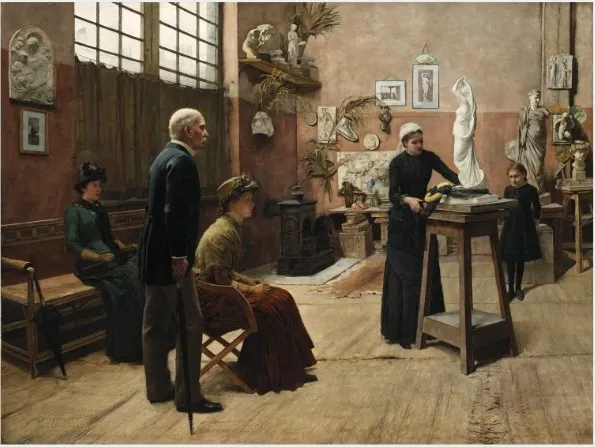 His Last Work, by William Bartlett, oil, 1893