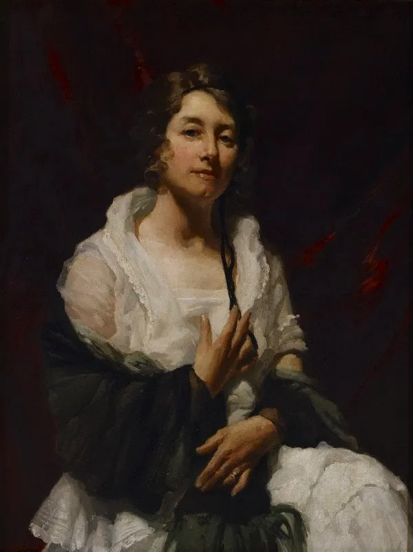 Portrait study of a lady, by William Beckwith McInnes, unspecified, 1923