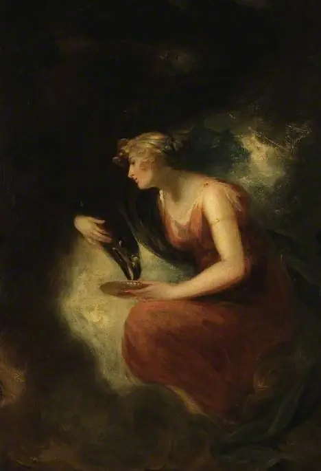 Hebe feeding Jupiter's eagle, by William Beechey