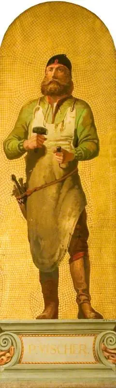 Peter Vischer (1487–1528) (design for a mosaic in the Victoria and Albert Museum), by William Bell Scott