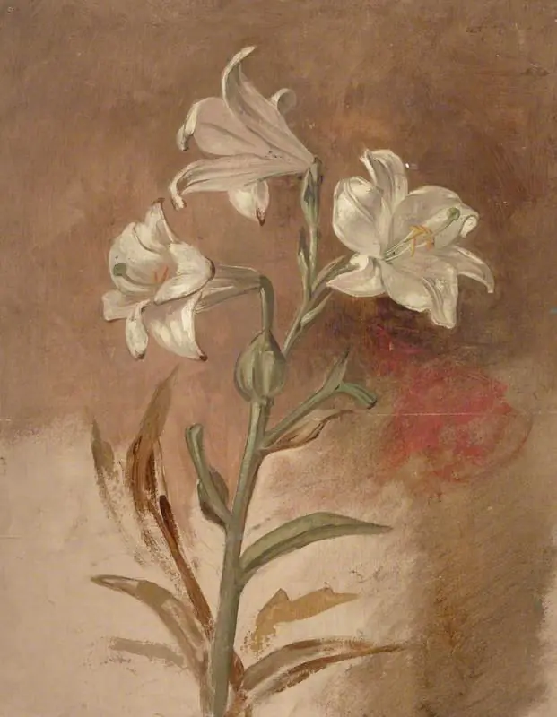 White Lilies, by William Bell Scott