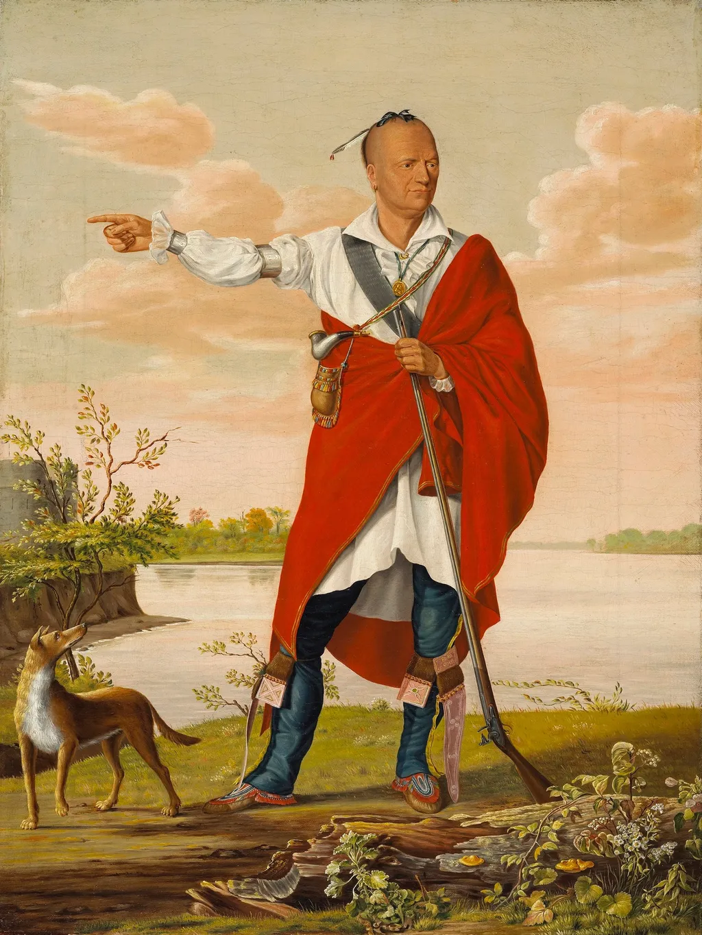Thayendanegea (Joseph Brant), by William Berczy, oil, 1807