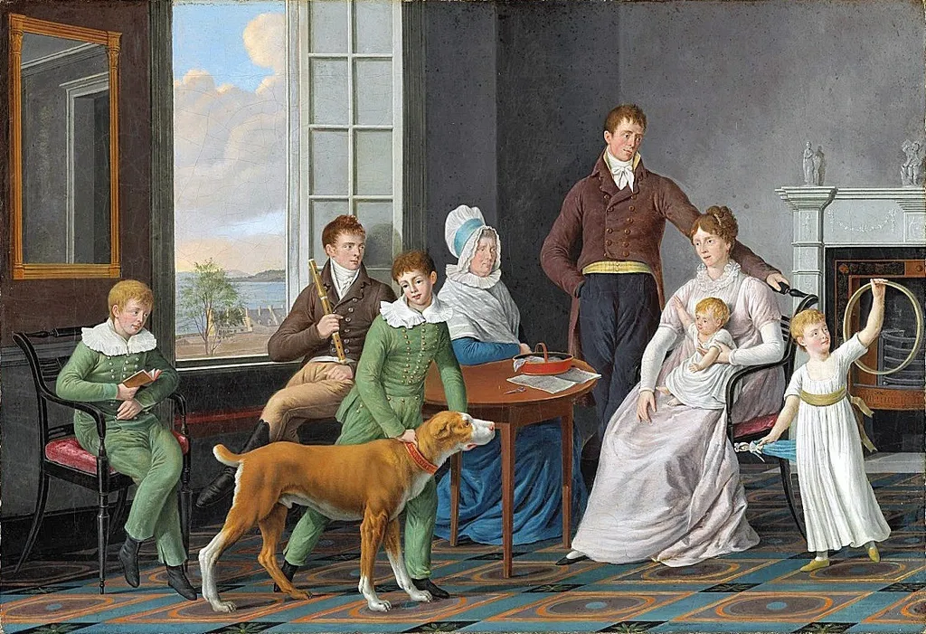The Woolsey Family, by William Berczy, oil, 1809