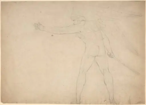 A Warring Angel [recto], by William Blake