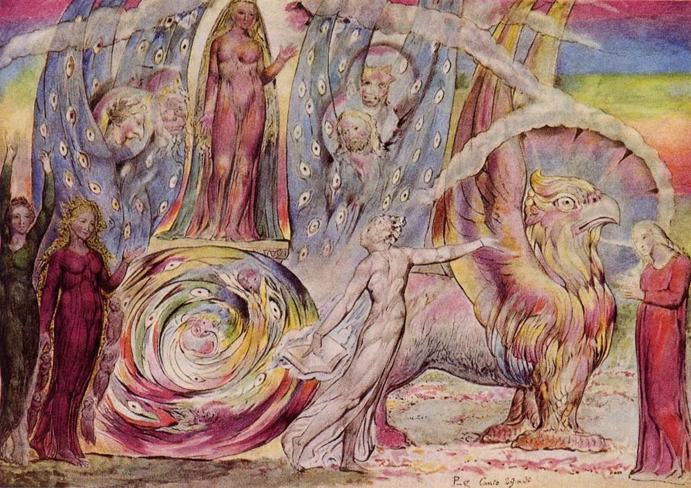 Beatrice Addressing Dante from the Car, by William Blake, unspecified, 1820