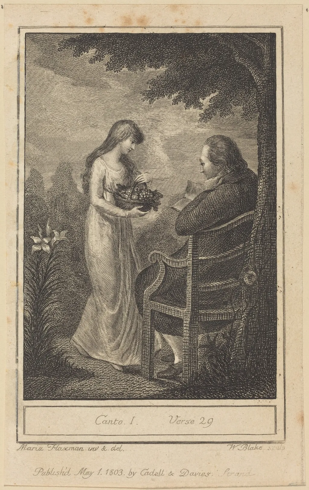 Canto I, Verse 29, by William Blake, ink, 1803
