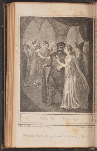 Canto IV, Verse 294, by William Blake, 1803