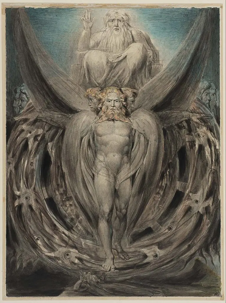 Ezekiel's Wheels, by William Blake