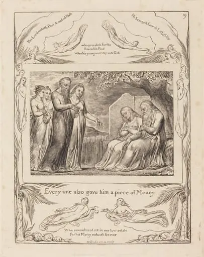 Job Accepting Charity, by William Blake