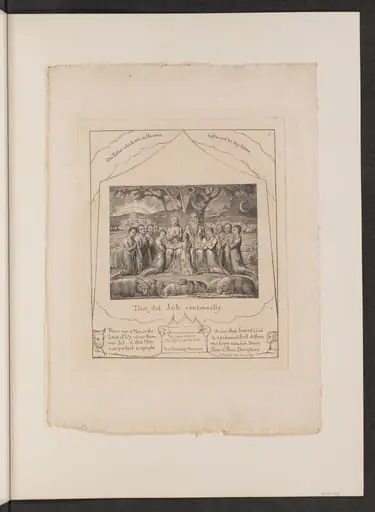 Job and His Family, by William Blake