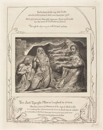 Job Rebuked by His Friends, by William Blake