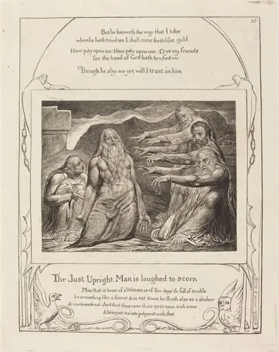 Job Rebuked by His Friends, by William Blake