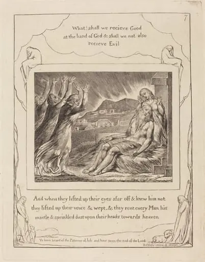 Job's Comforters, by William Blake