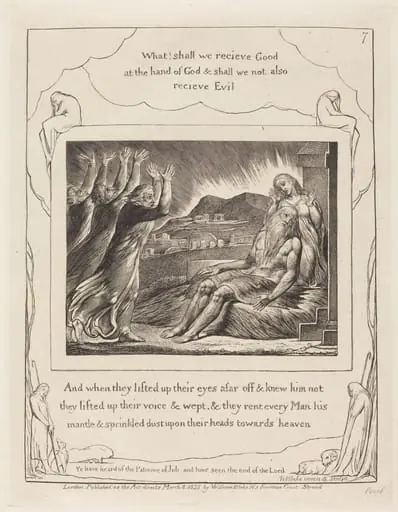Job's Comforters, by William Blake