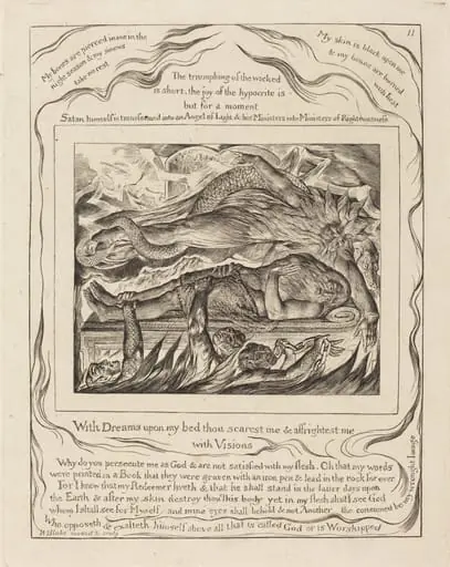 Job's Evil Dreams, by William Blake