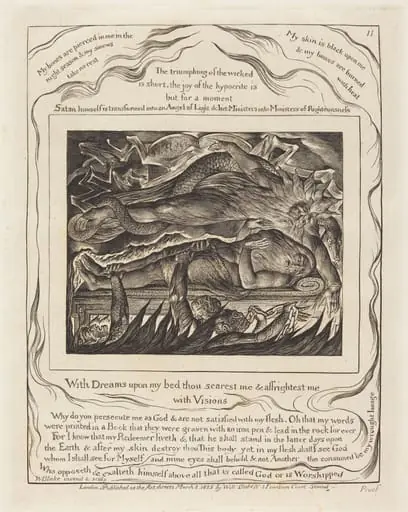 Job's Evil Dreams, by William Blake