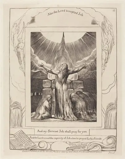 Job's Sacrifice, by William Blake