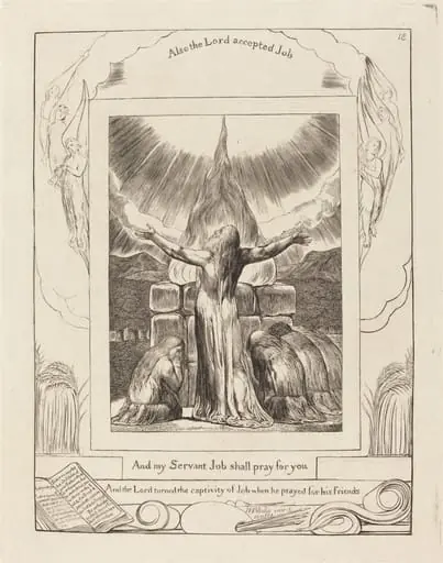 Job's Sacrifice, by William Blake