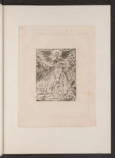 Job's Sons and Daughters Overwhelmed by Satan, by William Blake