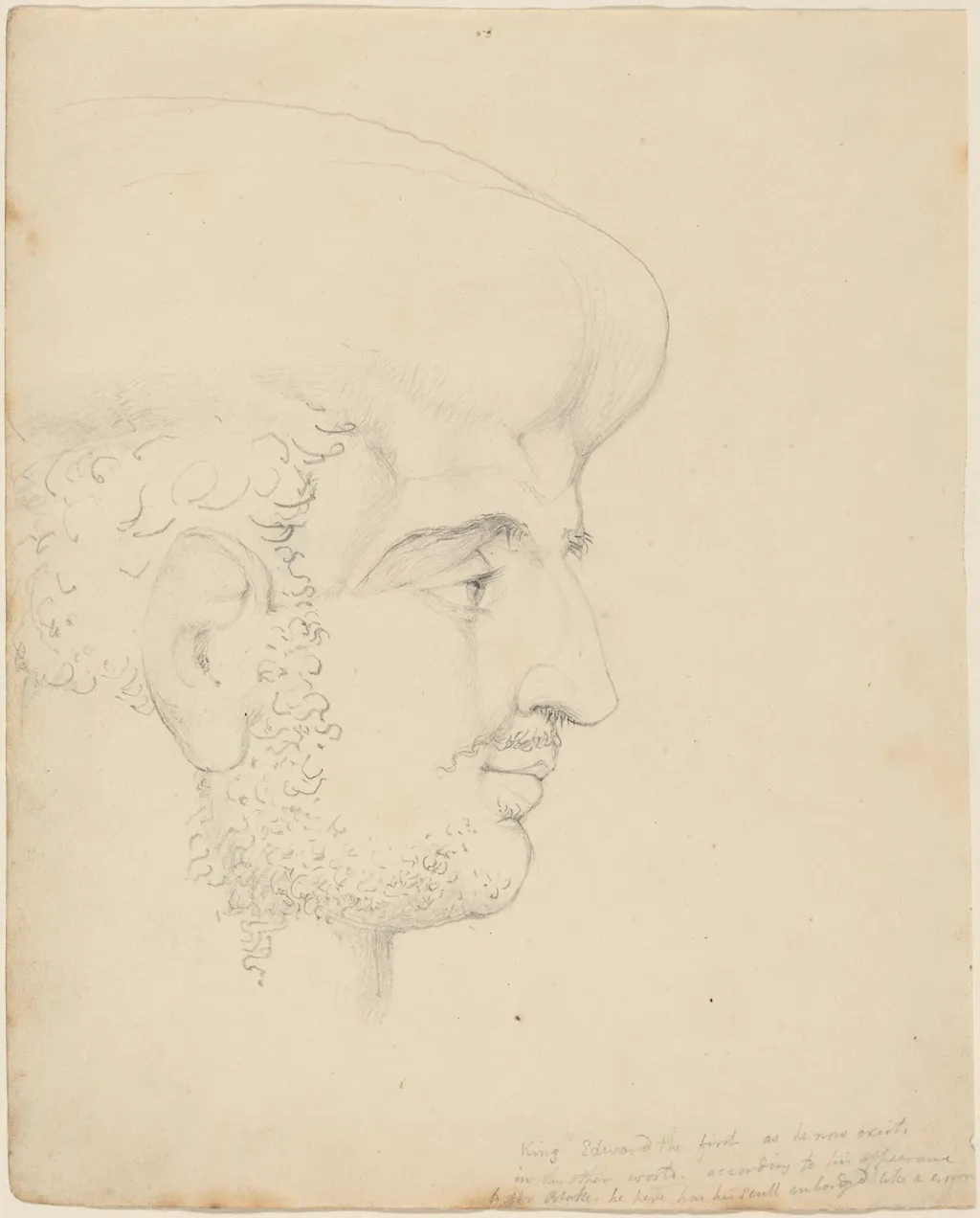 King Edward, by William Blake, graphite, 1819