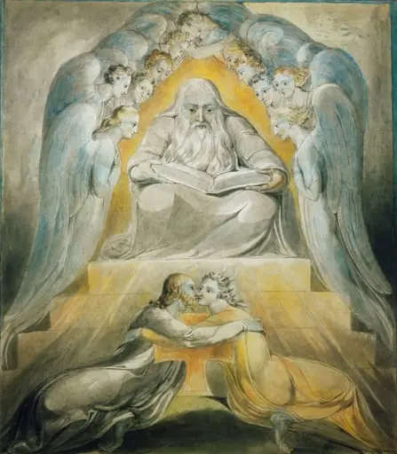 Mercy and Truth are met together, Righteousness and Peace have kissed each other, by William Blake