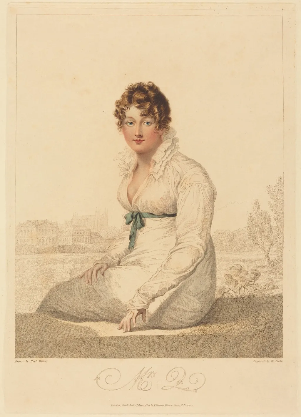 Mrs. Q., by William Blake, ink, 1820