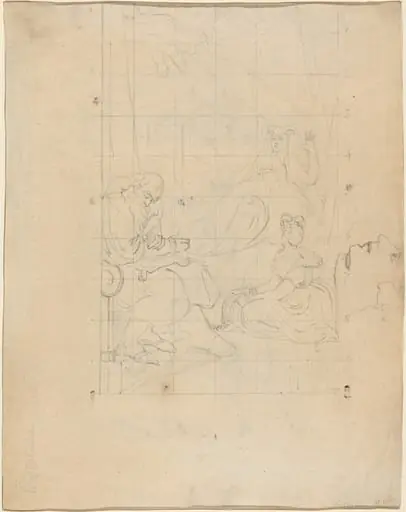Queen Katherine's Dream [recto], by William Blake