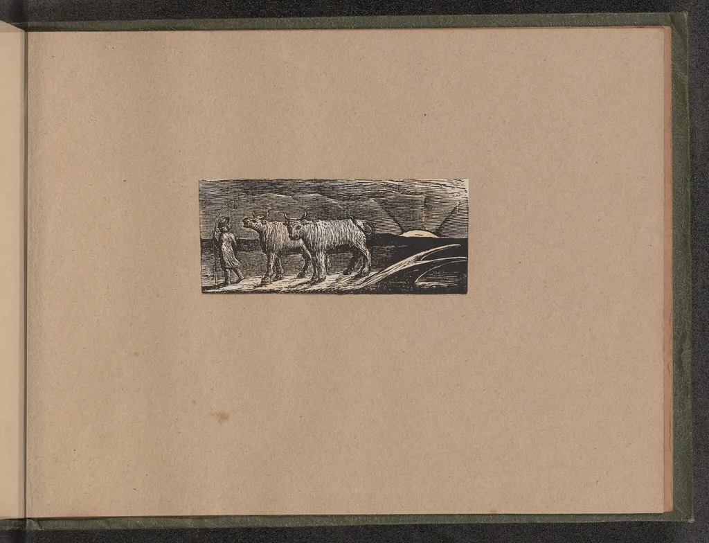 Return of the Shepherd, by William Blake, ink, 1821