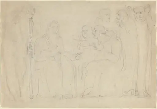Saint Augustine Converting King Ethelbert of Kent, by William Blake